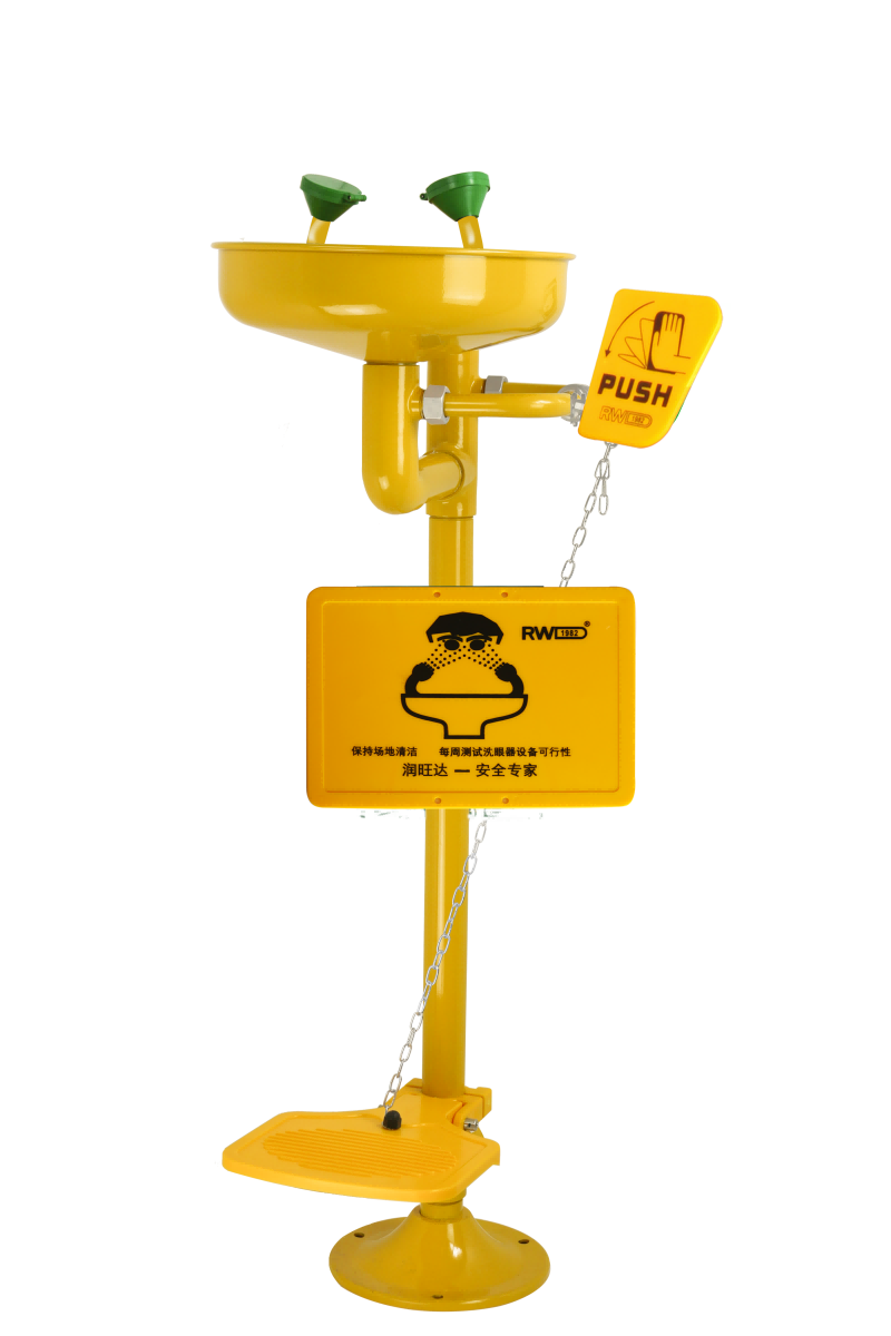 立式紧急洗眼器WJH1207-1(黄)